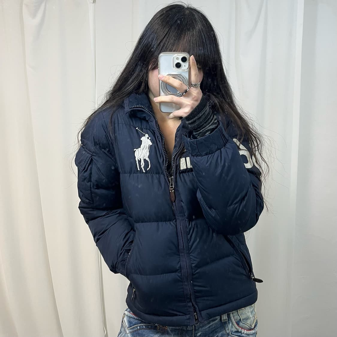 Polo Big Pony Navy Padding Jacket 상품이미지1