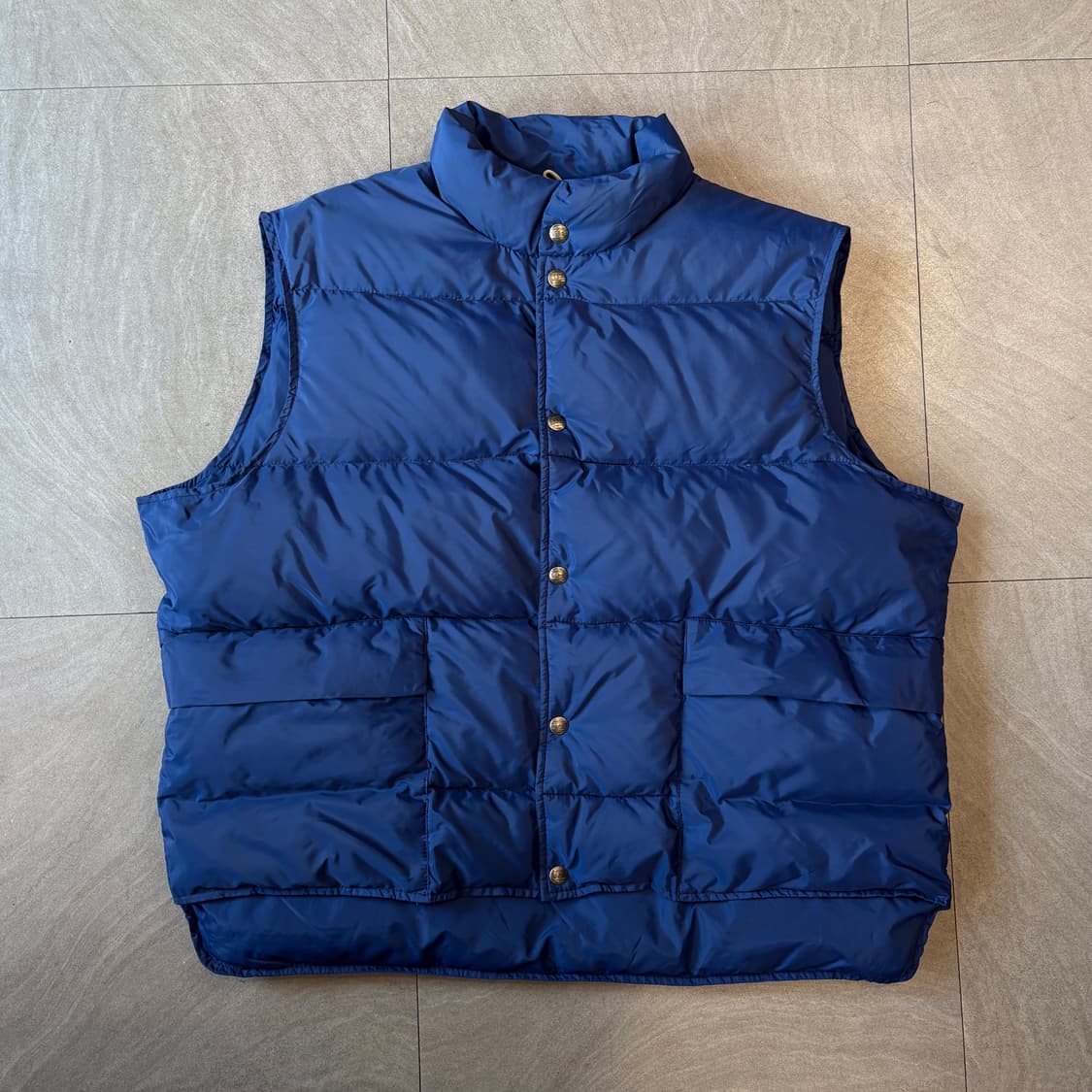 90s L.L.bean 90년대 미국 생산 엘엘빈 블루 덕다운 패딩 조끼 상품이미지1