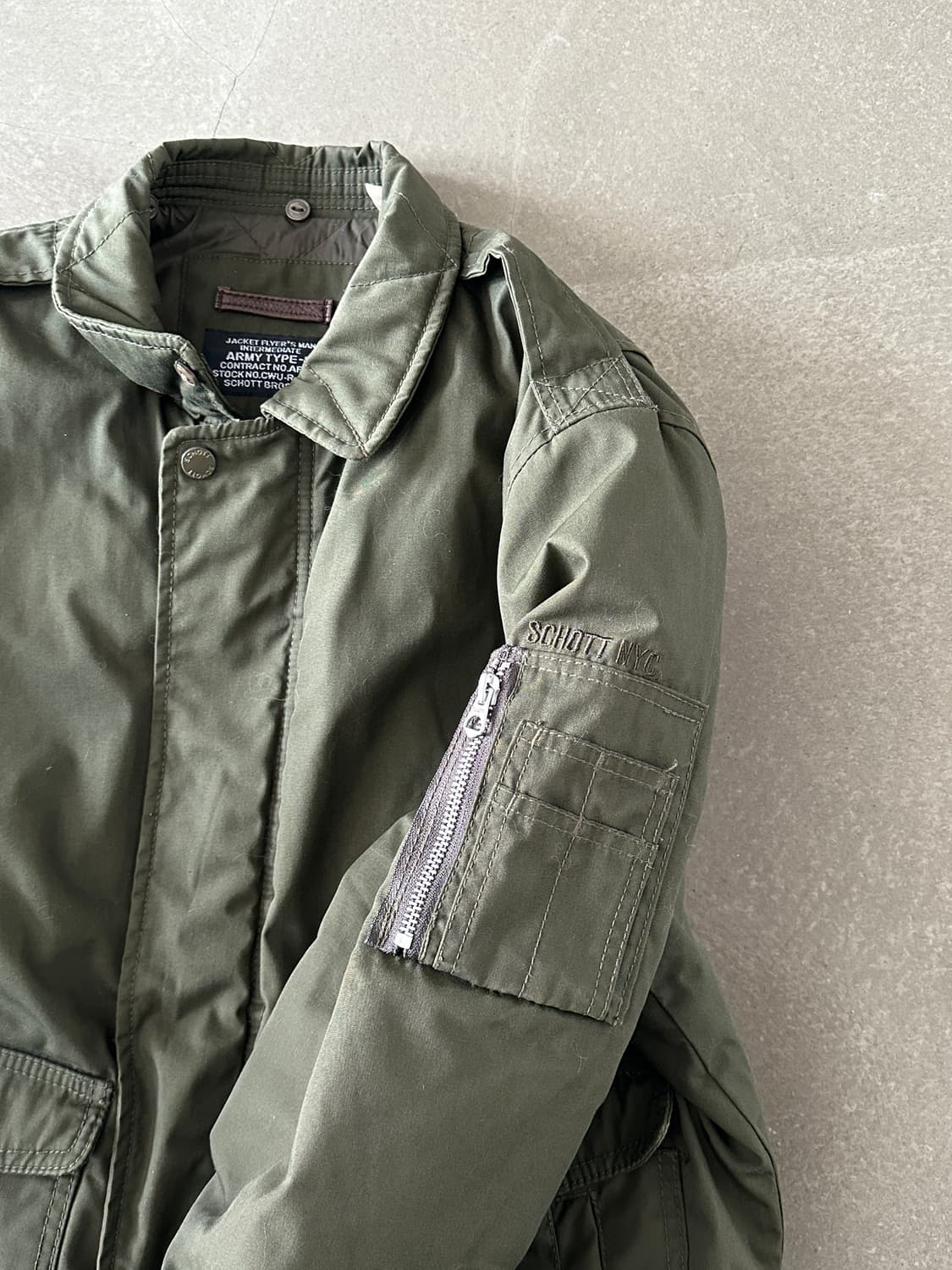 Schott 쇼트 nyc cwu 플라이트 자켓 상품이미지5