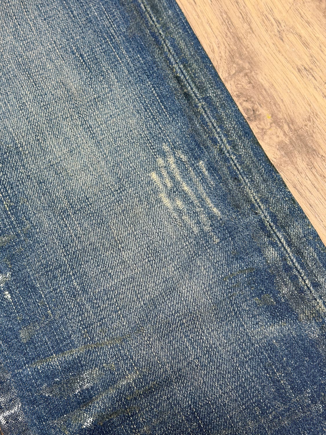 디올옴므 07 블루왁스 코팅진 28사이즈 (사용감 있음 3–4번사진) 상품이미지6