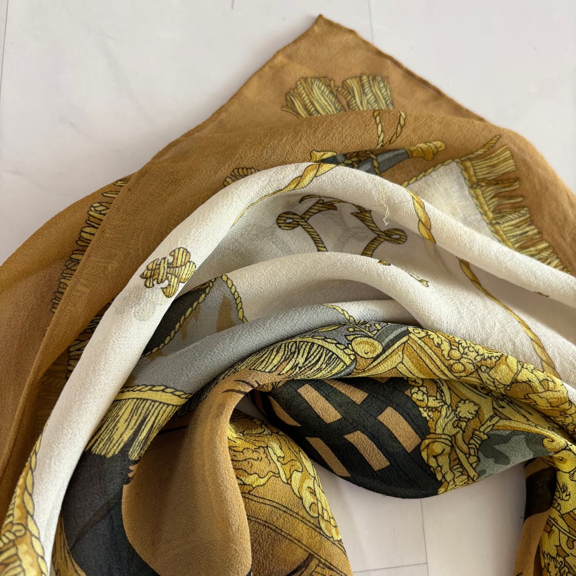 빈티지 에스콰이어 컬렉션 울 100 머플러 / 명화 스카프 상품이미지10