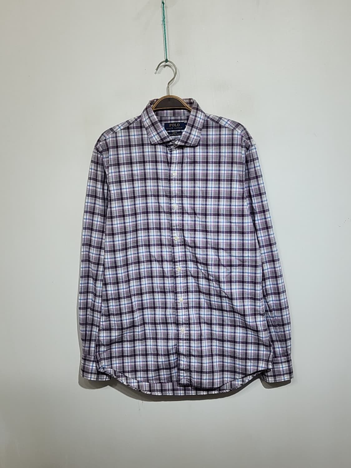 (M) 랄프로렌 폴로 셔츠 체크 남방 캐주얼  상품이미지1