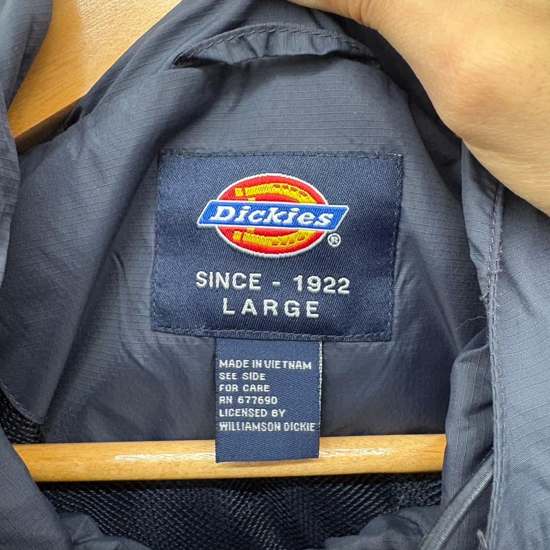 디키즈 네이비 바람막이 후드 자켓 남성 L 상품이미지5