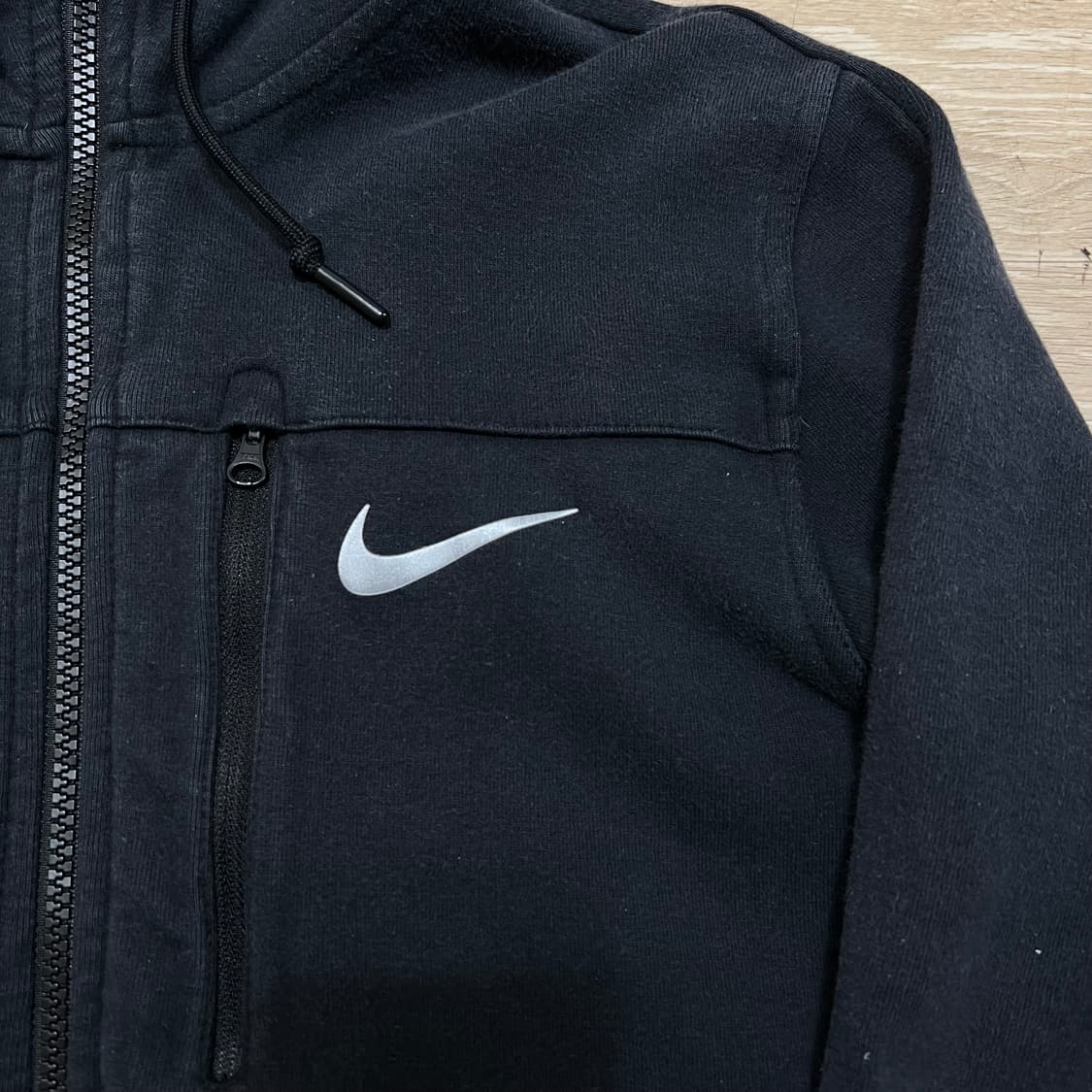 나이키 테크팩 스우시 로고 후드 집업 자켓 [블랙] S/90 상품이미지4