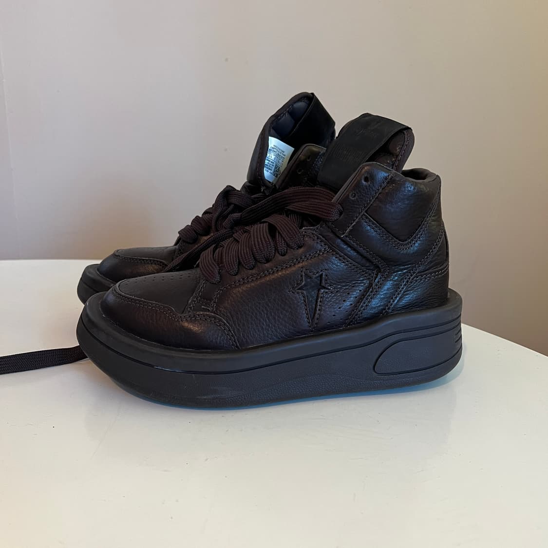 컨버스 x 릭 오웬스 다크쉐도우 터보웨폰 클레이 슈즈 상품이미지2