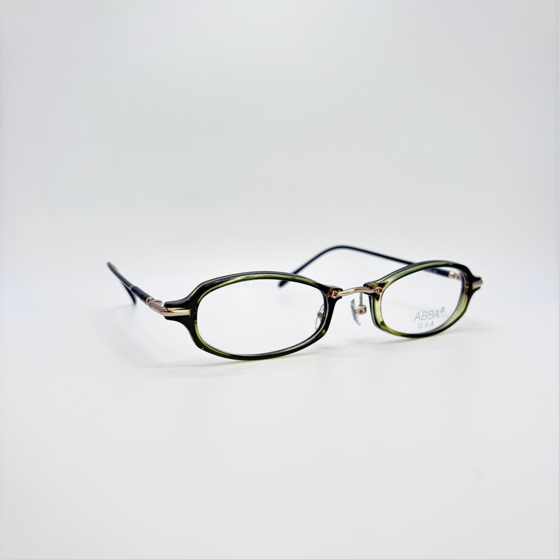 ABBA 그린 오벌형 빈티지 뿔테 상품이미지2
