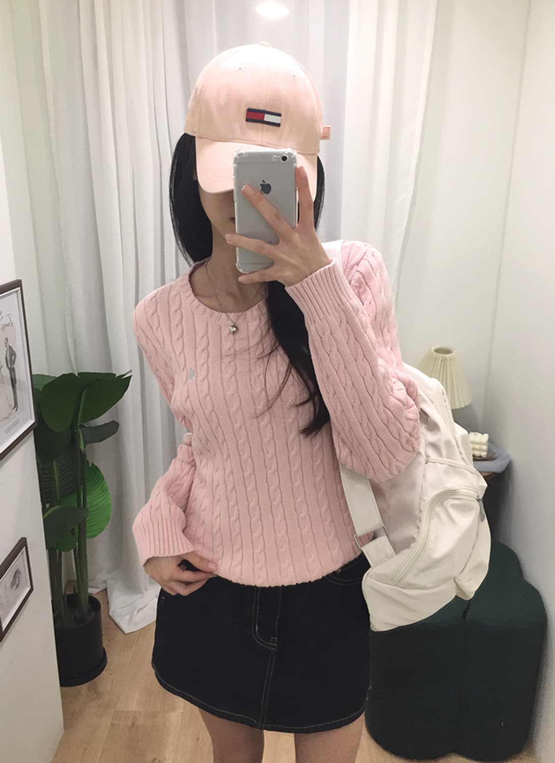 여성 폴로 꽈배기 라운드니트 95 상품이미지2