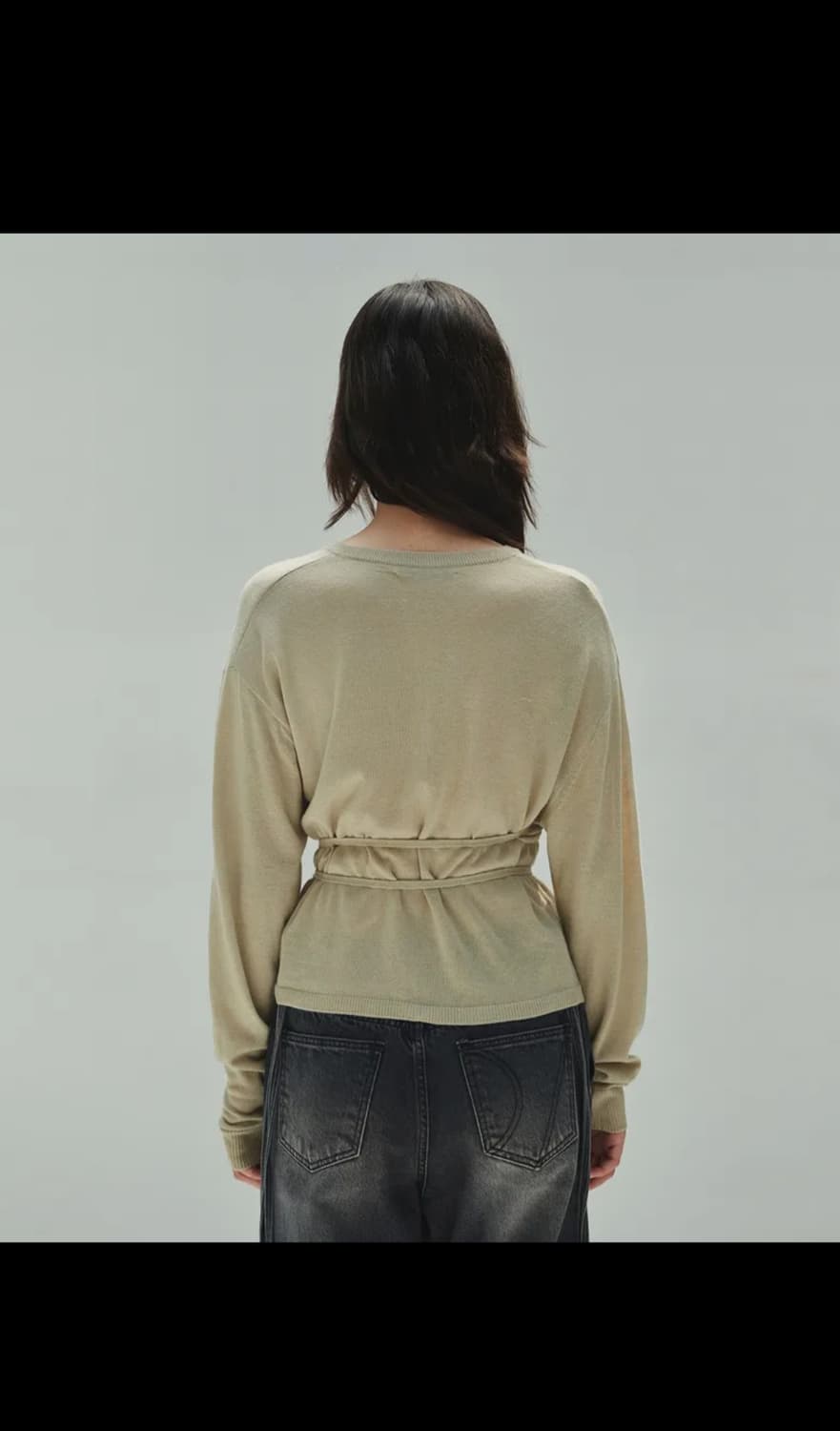 랩 버튼 가디건 상품이미지2