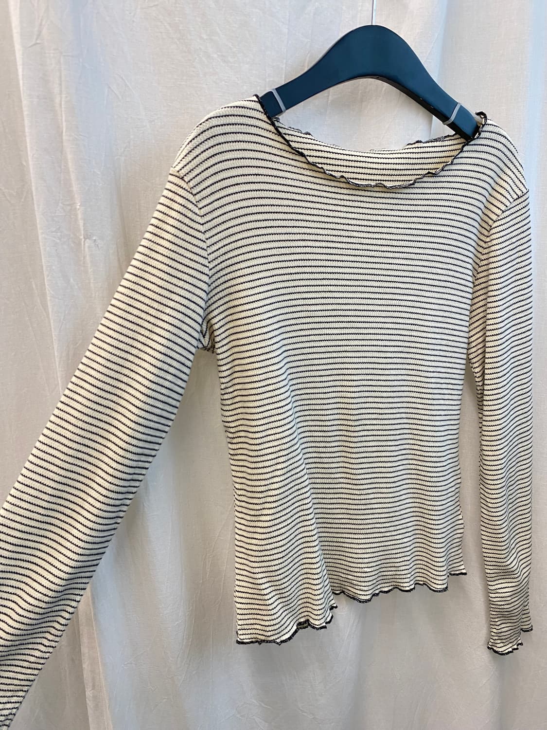 DAZY 스트라이프 골지티셔츠(L) 상품이미지5