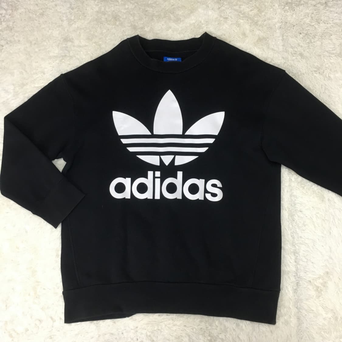 아디다스 빅로고 오버핏 맨투맨  BB12 상품이미지1