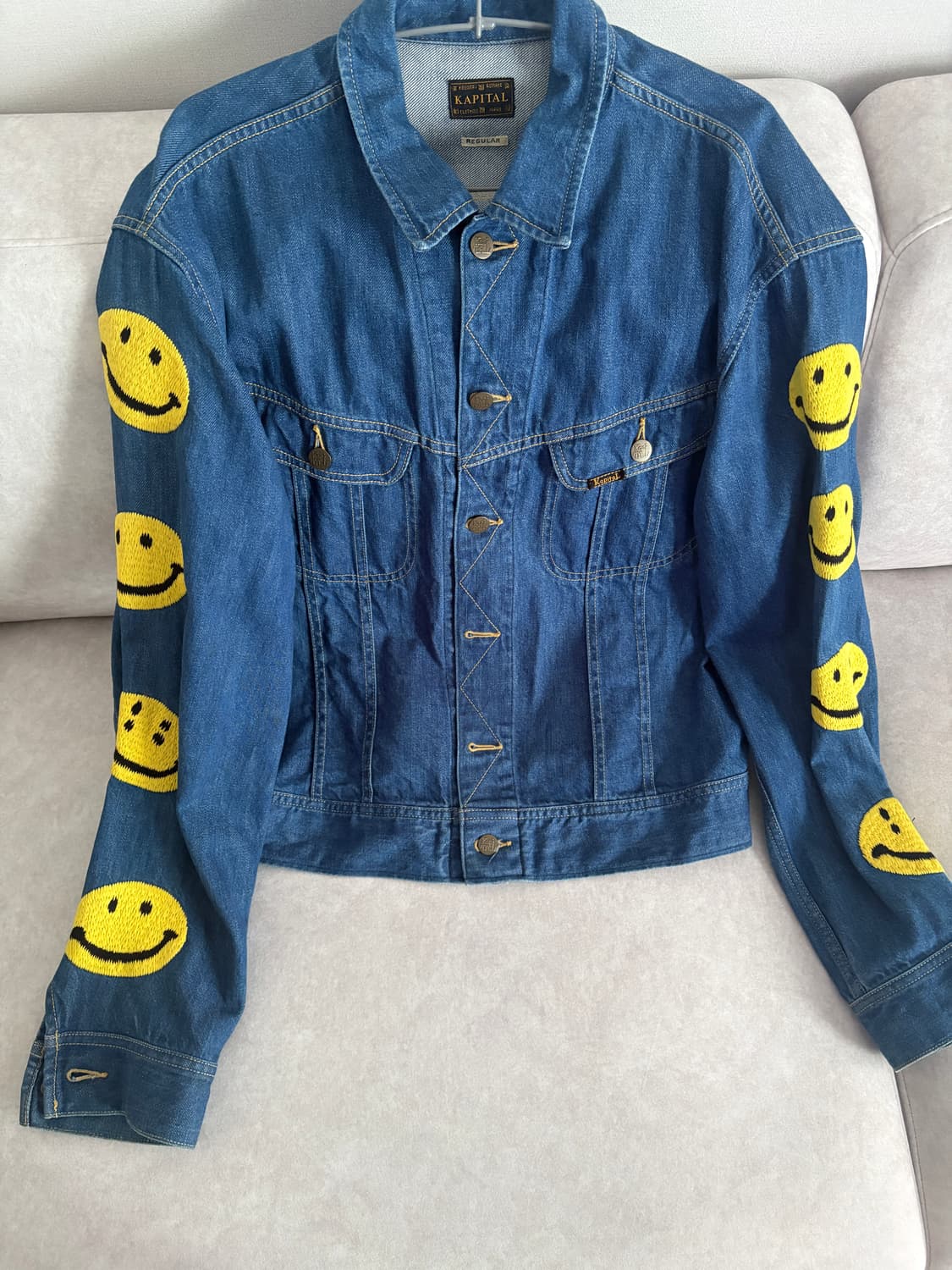 46 캐피탈 스마일 데님 자켓 상품이미지2