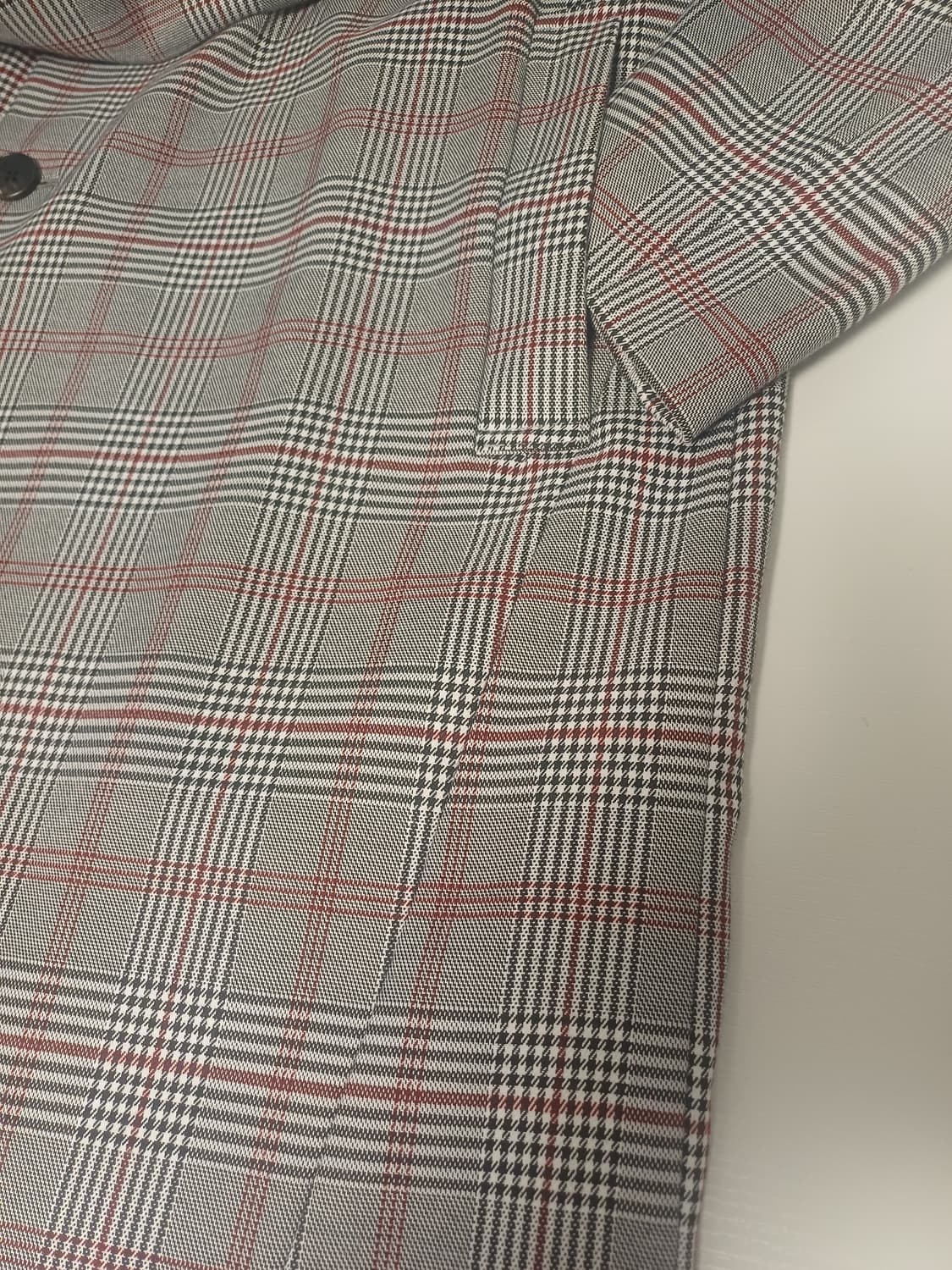 [100] 지오송지오 시그니처 글렌체크 세미오버 롱코트(ZTS20209) 상품이미지6