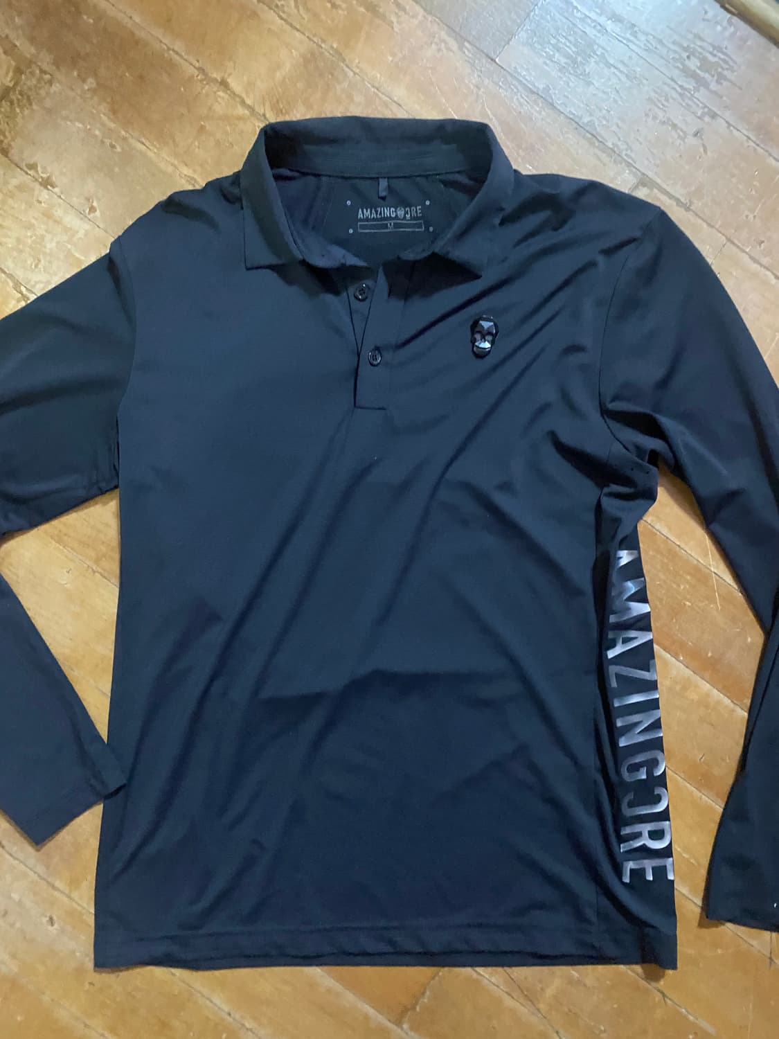 어메이징크리 남성 골프 긴팔 티셔츠 블랙 M (100) 상품이미지1