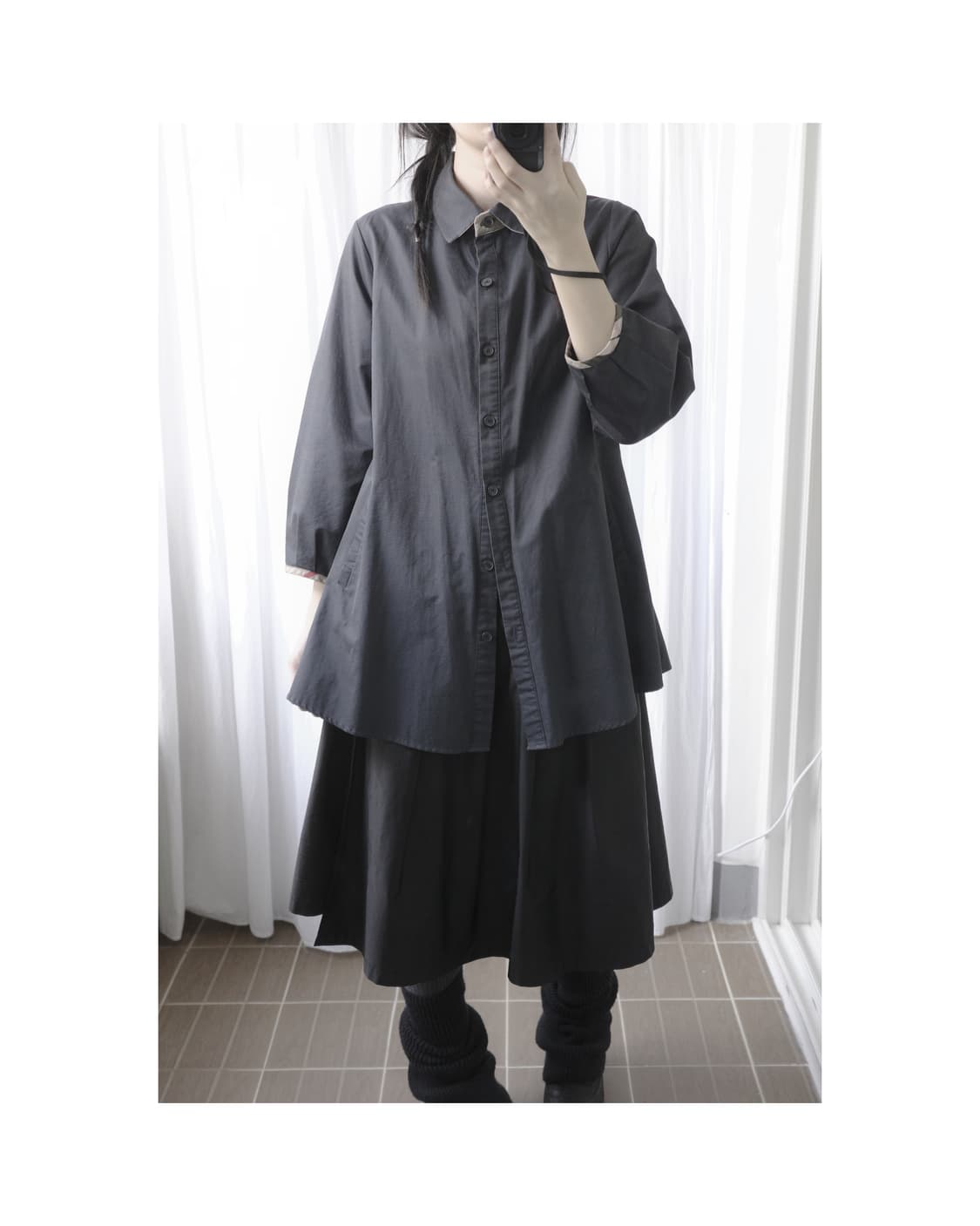 Black minimul shirts 상품이미지4