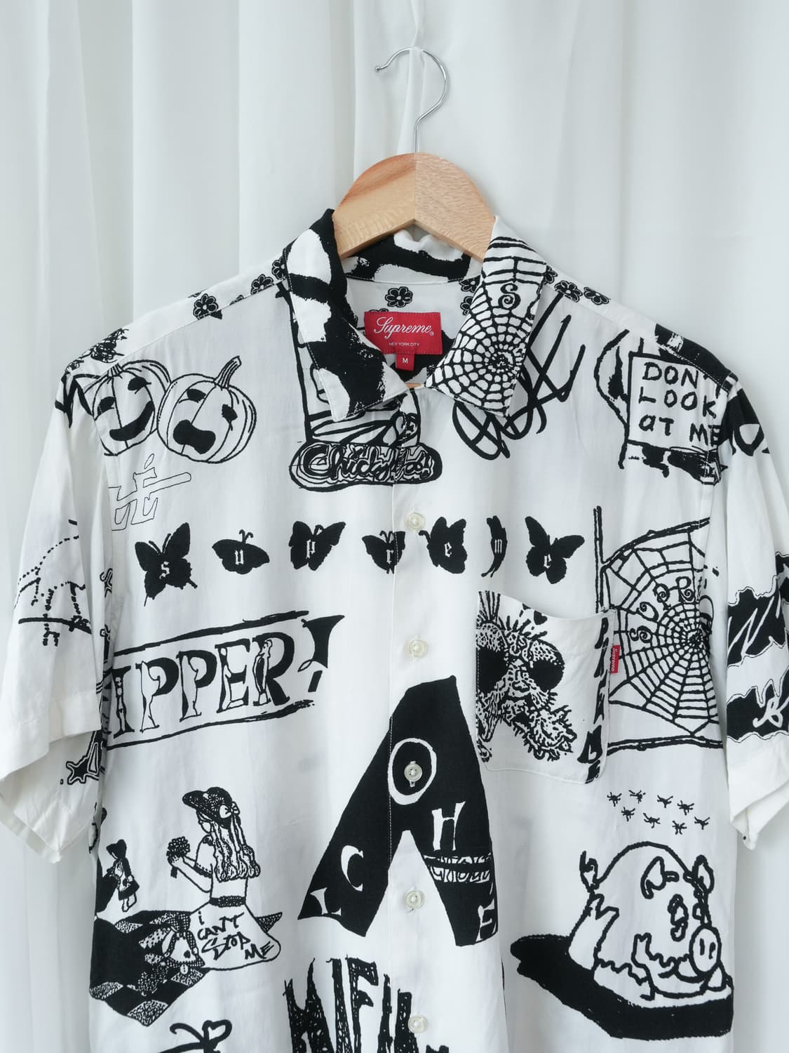 Supreme 17SS DREAM RAYON 셔츠 화이트 M 상품이미지2