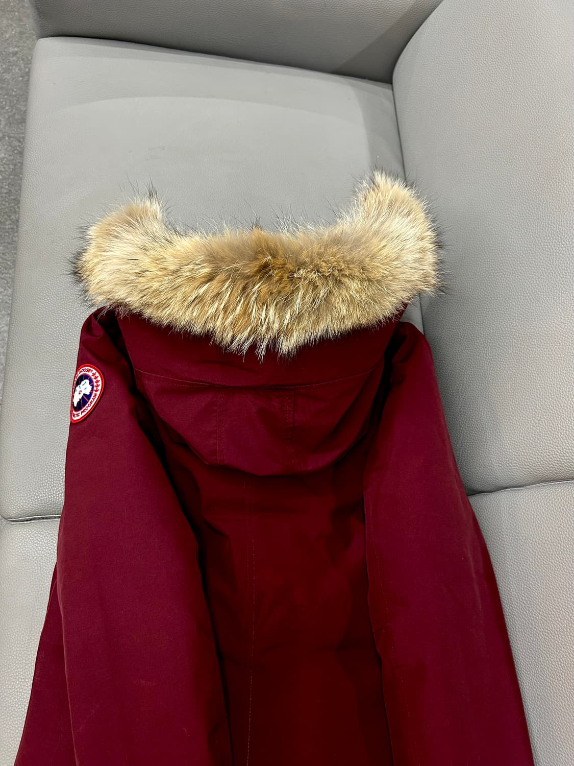 캐나다구스 버건디 패딩(M/55~66) 상품이미지8