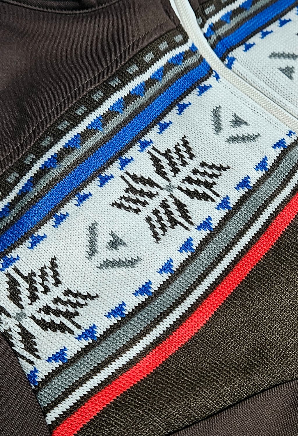 콜롬비아 브라운 니트 져지 집업 자카드 스웨터 자켓 트레이닝자켓 저지  상품이미지2