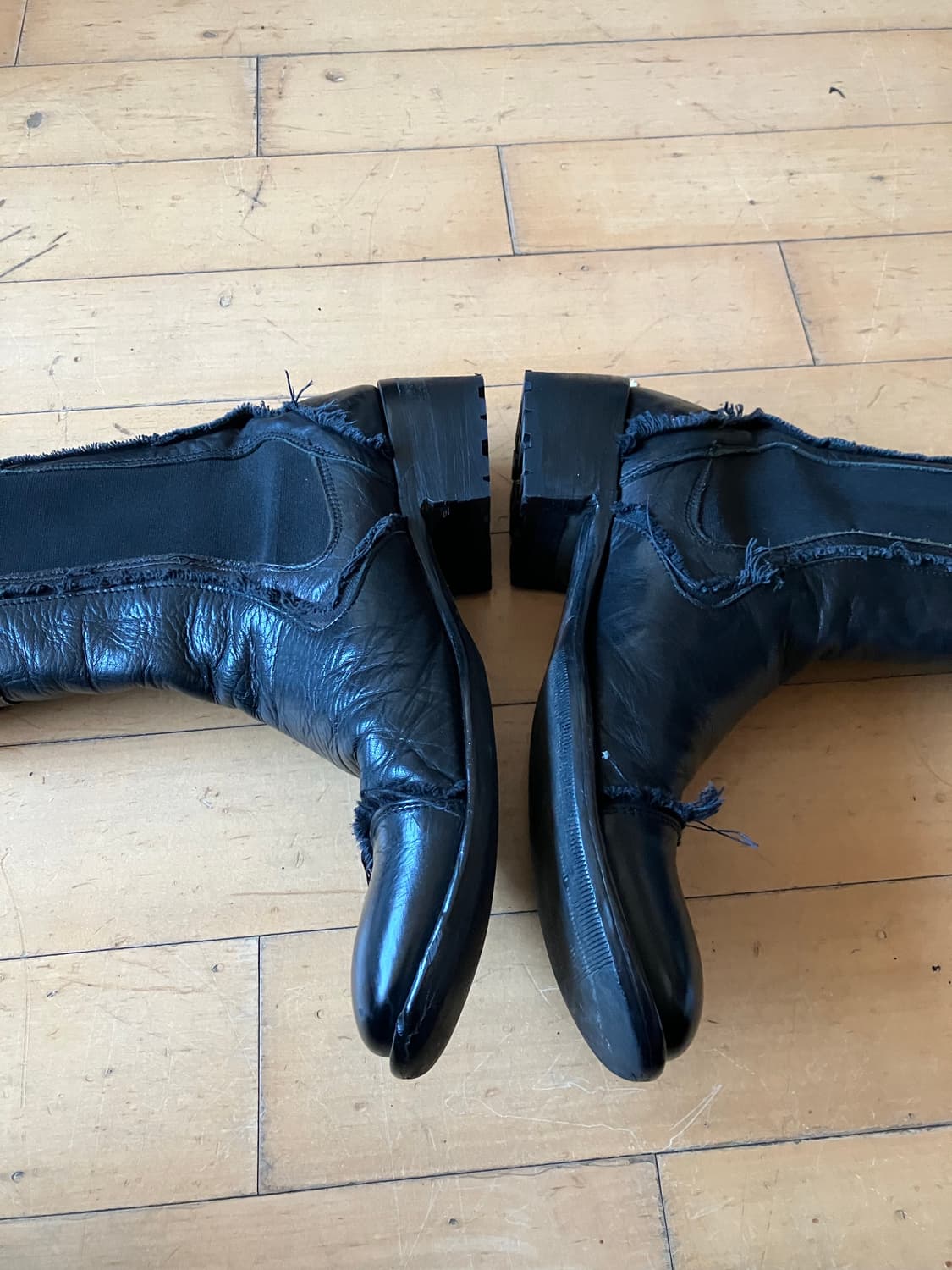 D&G 90s 돌체앤가바나 그런지 데미지 디테일 롱 부츠42 상품이미지4