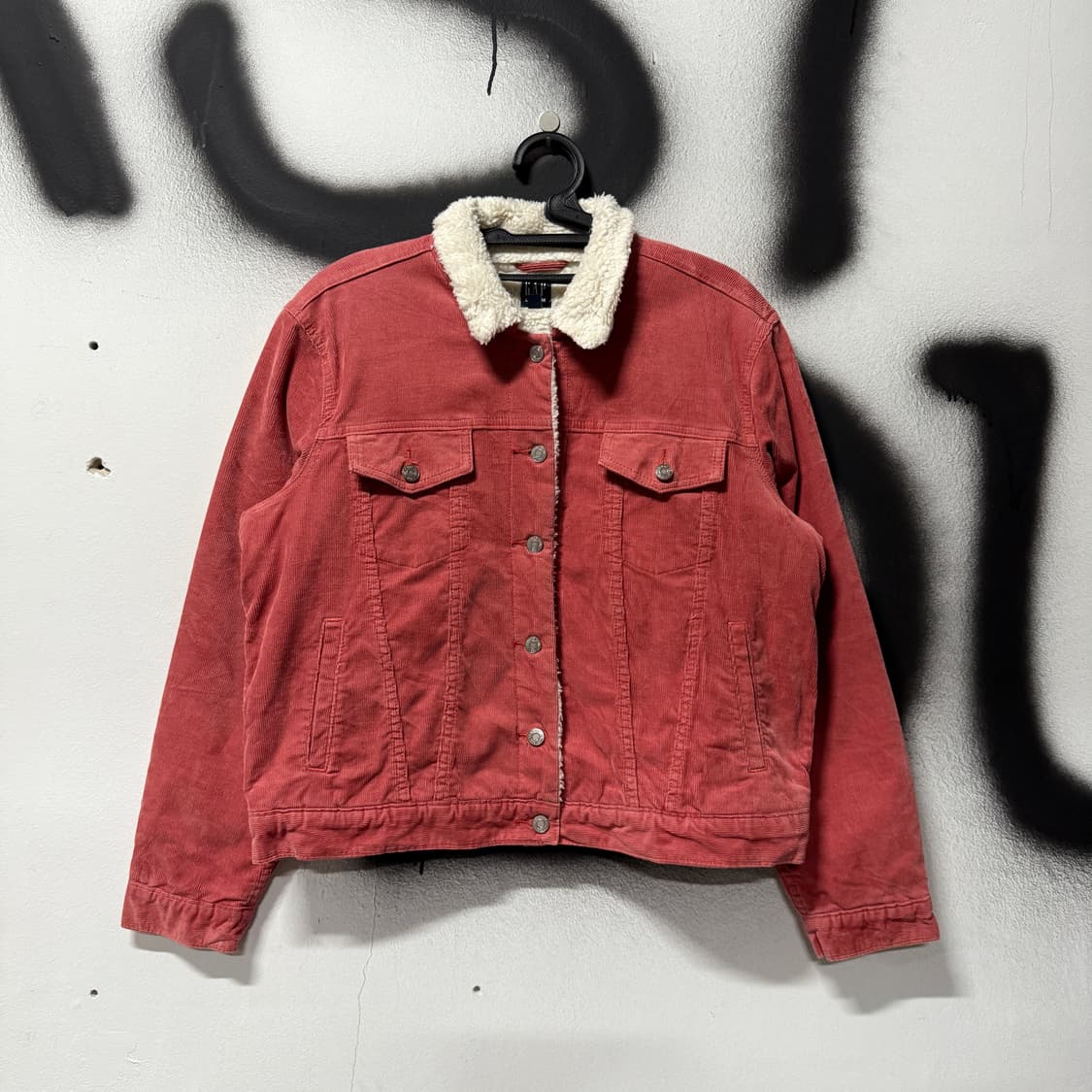 갭 플리스 코듀로이 쉐르파 트러커 자켓 핑크 상품이미지1