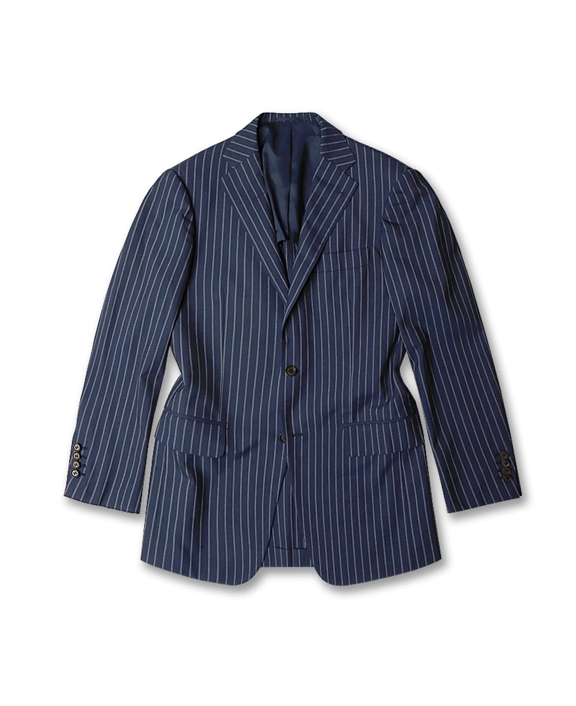 링자켓 [Ring Jacket] 울 네이비 스트라이프 수트 재팬 메이드 상품이미지2