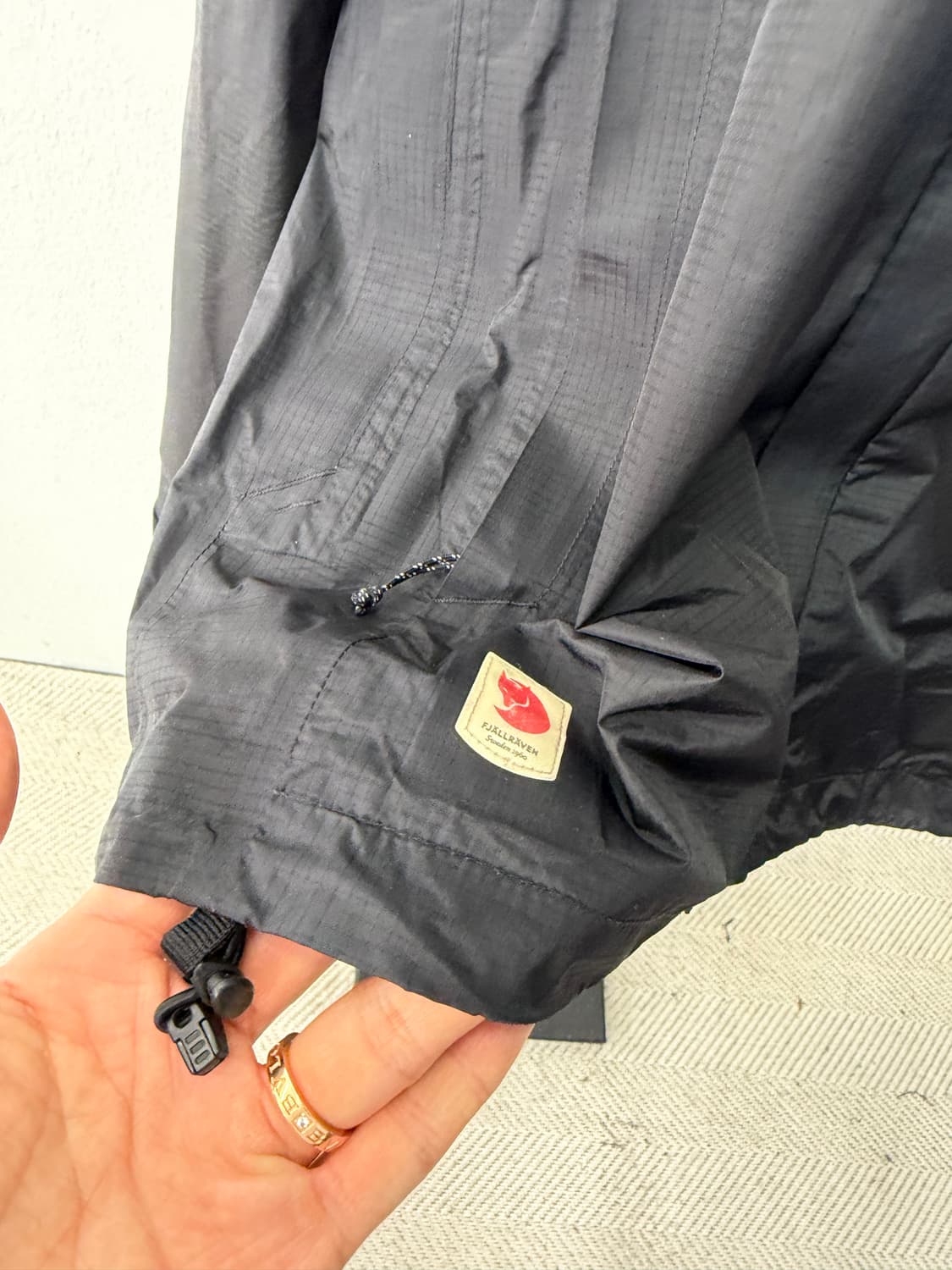 정품) 피엘라벤 남성 블랙 방수 자켓 M 상품이미지4