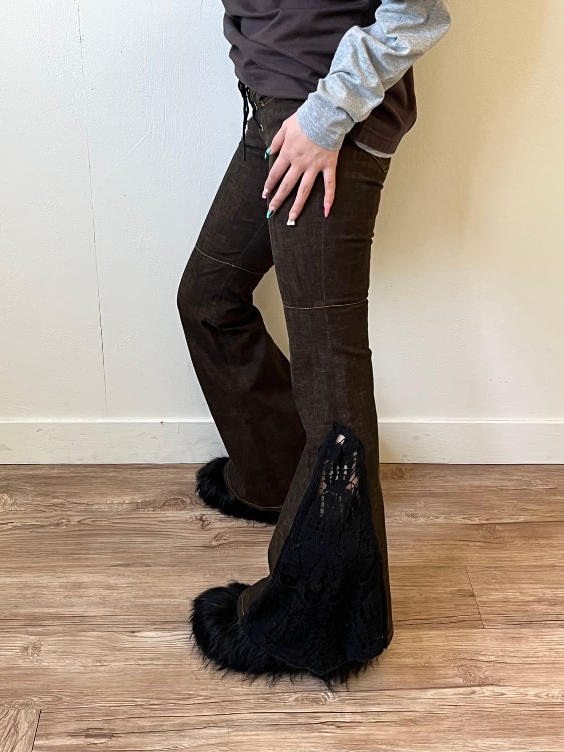 Pura 레이어드 데님 팬츠 상품이미지6