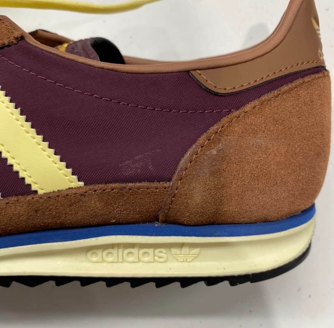 (W) 아디다스 SL 72 OG 마룬 올모스트 옐로우 (새상품) 상품이미지3