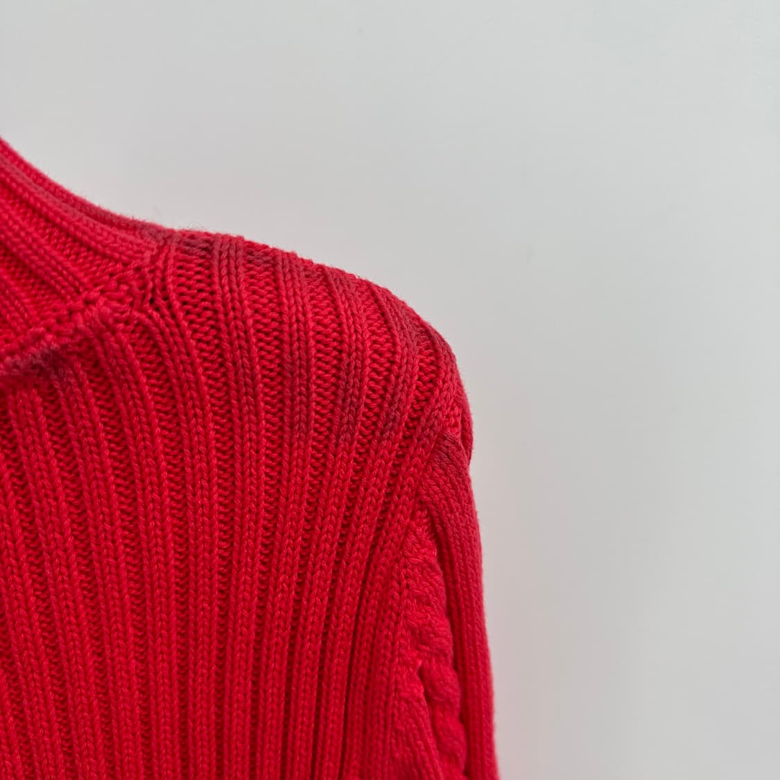 90 타미힐피거 y2k 여자 딱붙핏 니트 집업 상품이미지5