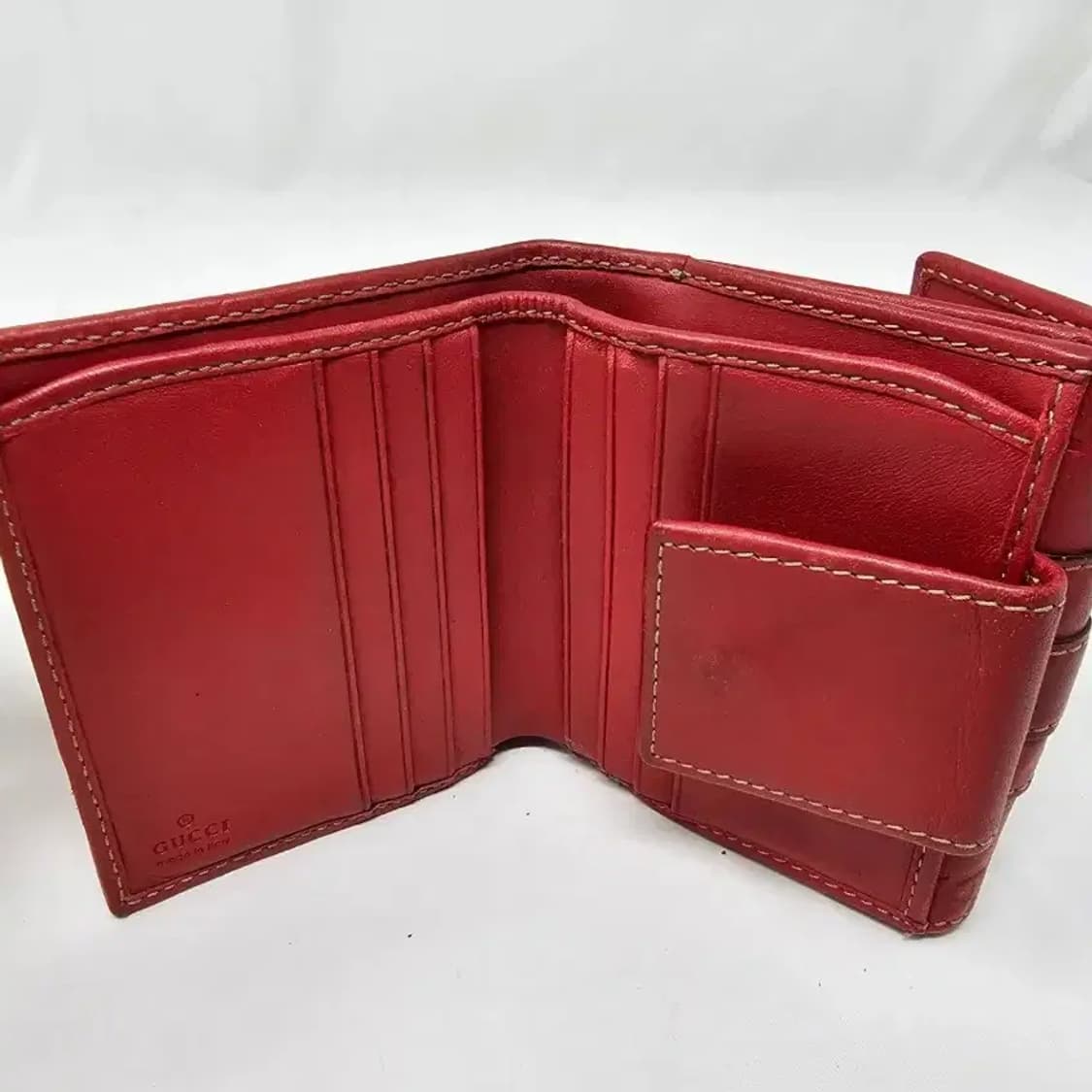 구찌 시마 하트 자물쇠 반지갑 레드 상품이미지6