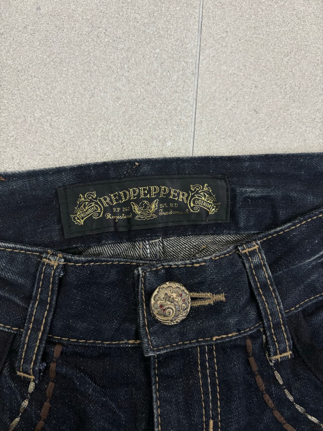 레드 페퍼 해골 부츠컷 팬츠 상품이미지7