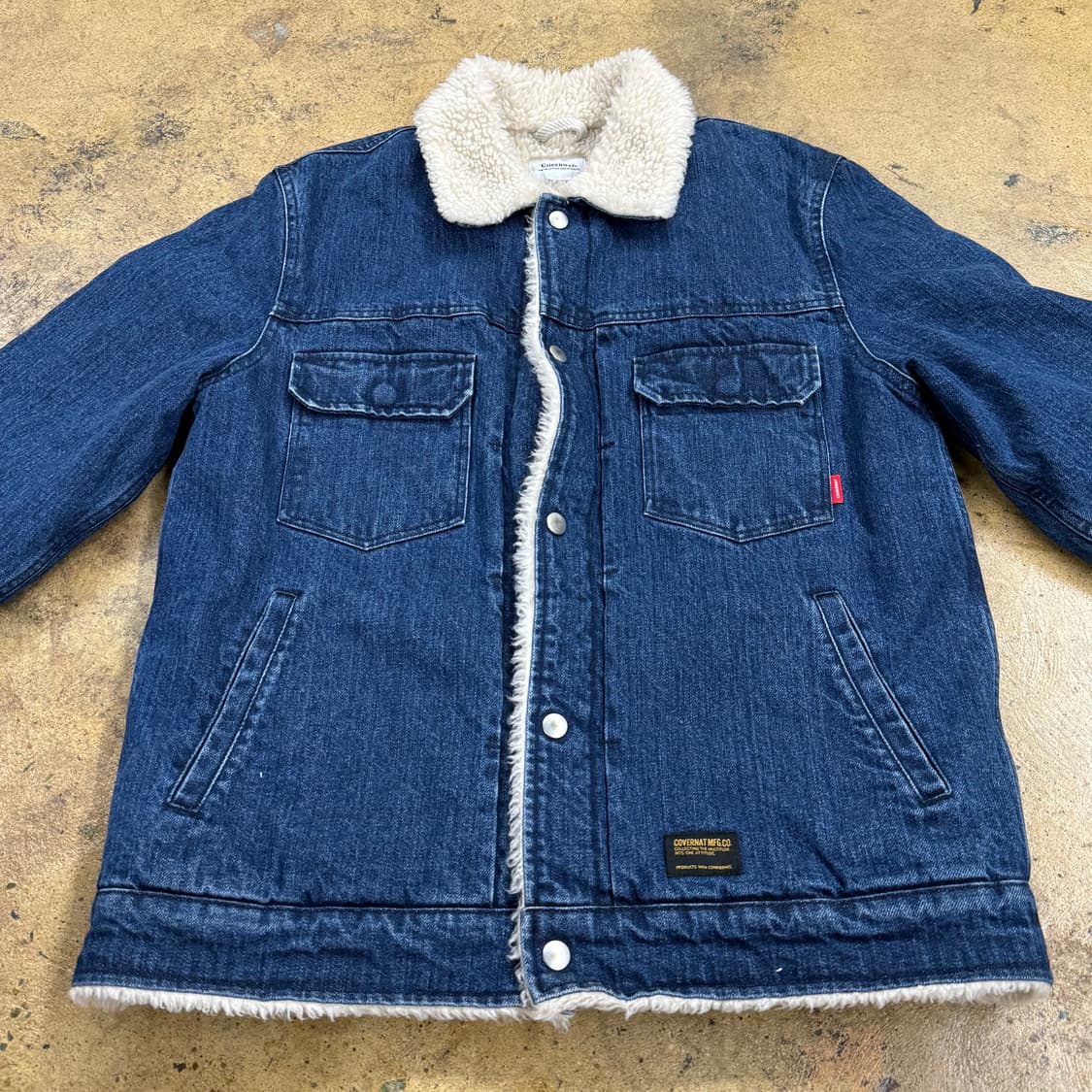 커버낫 데님 양털 카라 청 자켓  상품이미지3