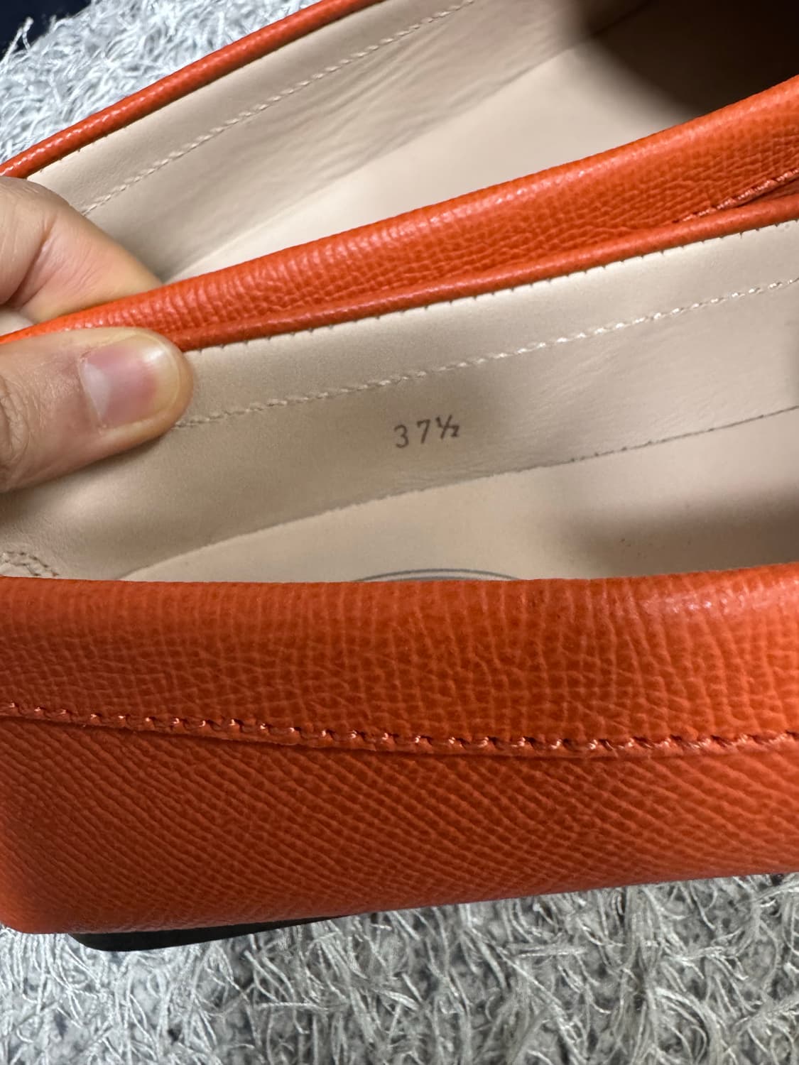 TOD'S 토즈 여성 드라이빙슈즈 로퍼 오렌지 37.5(245)사이즈 상품이미지9