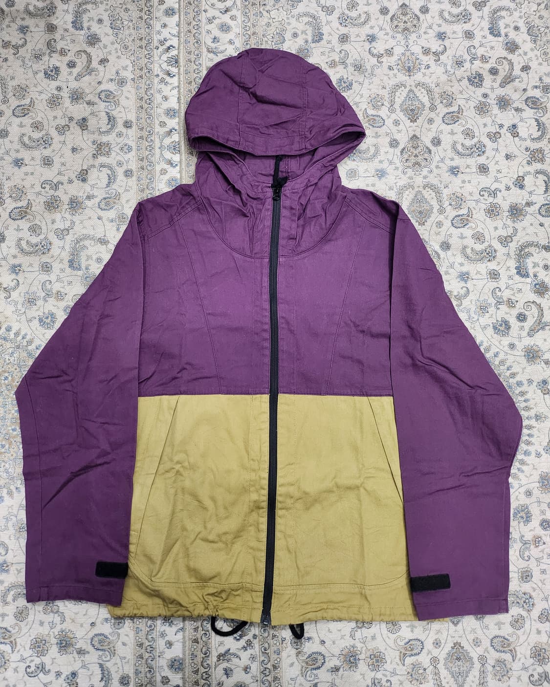 필드코어 컬러블록 후드 면자켓 L 상품이미지1