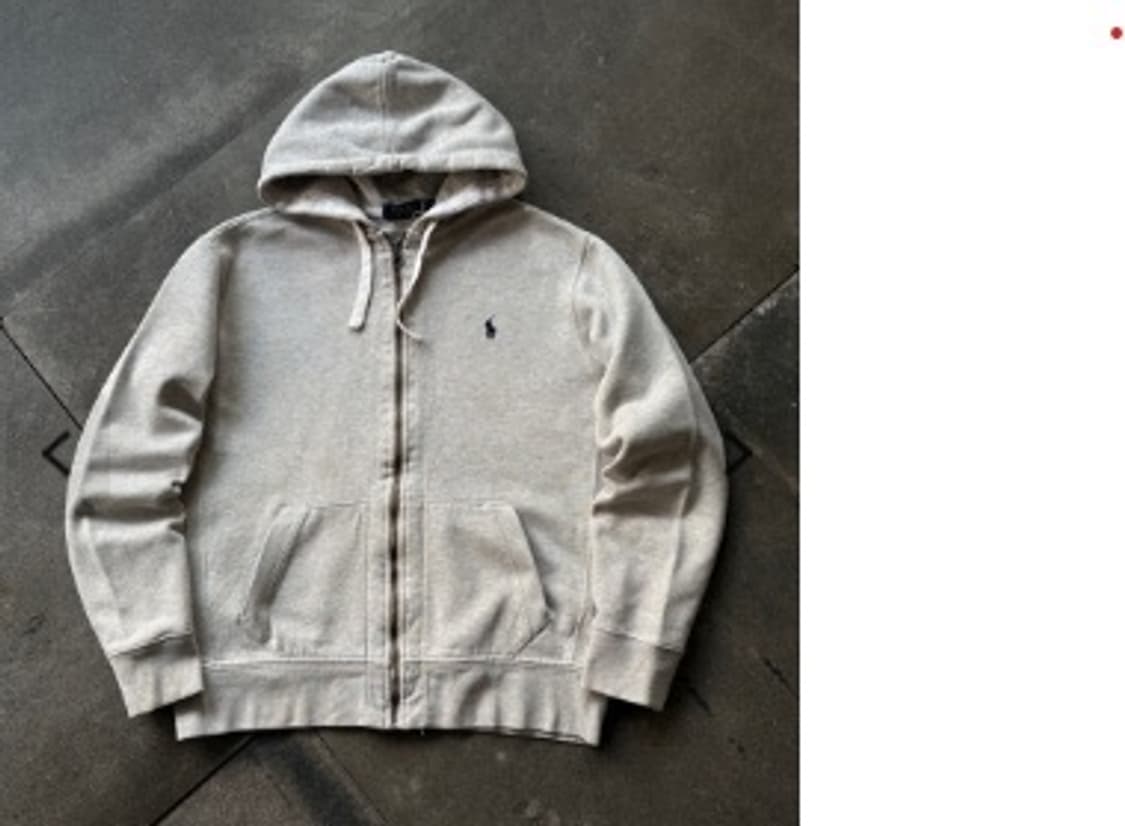 [L,105]폴로랄프로렌 Gray Zip-Up Hoodie 상품이미지1
