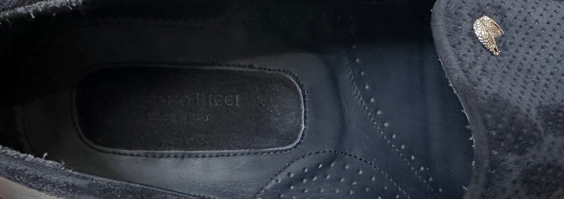 스테파노리치 송아지가죽 스웨이드 네이비 로퍼 상품이미지5