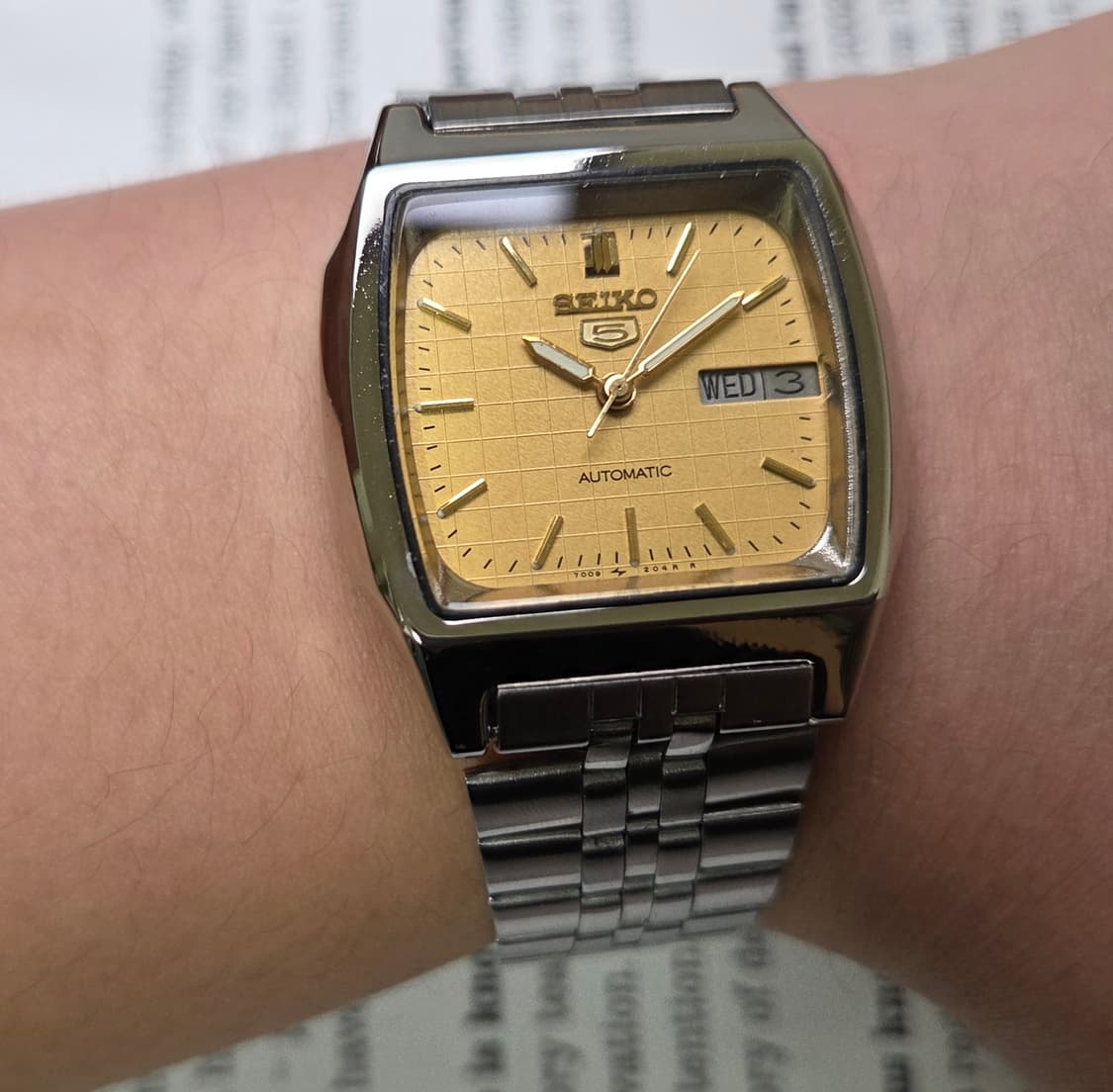 빈티지 세이코 사각테레비 데이데이트 그래픽체커 샴골판 브레이슬릿 ver. 상품이미지10