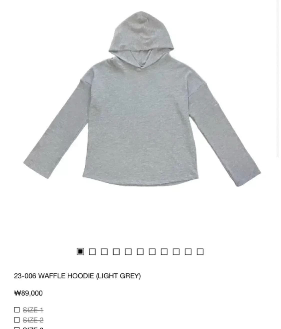 지초이컴포트 23_006 waffle hoodie 와플 후디  상품이미지1