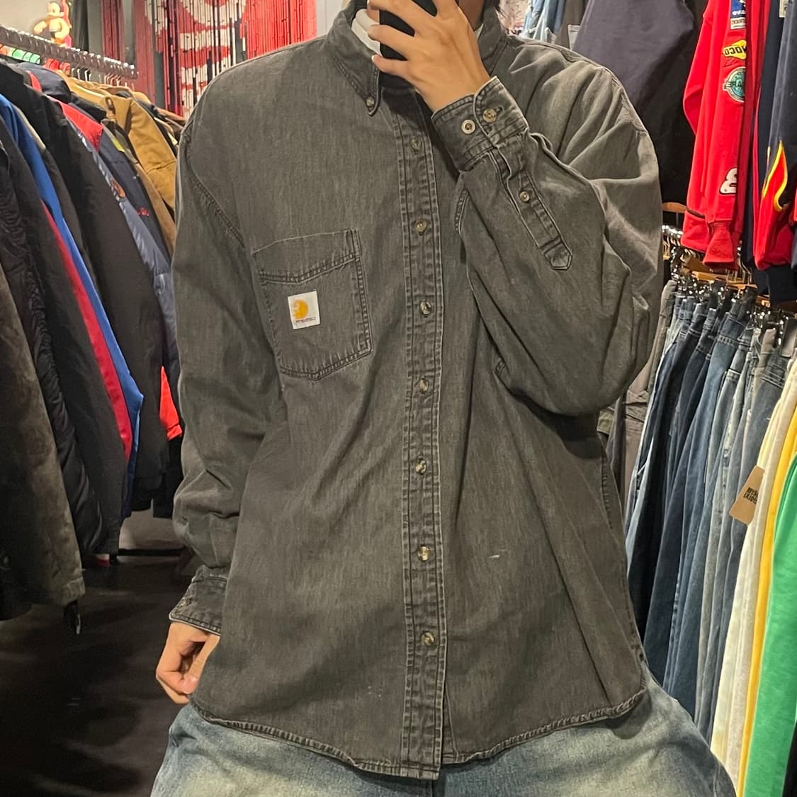 [IM] carhartt 칼하트 그레이 긴팔셔츠 상품이미지2