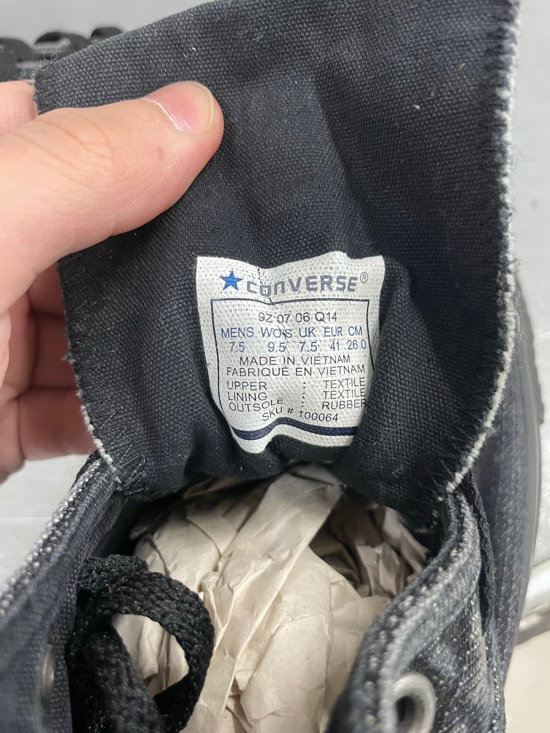 컨버스 CT 하이 데님 포켓 차콜 260 상품이미지7