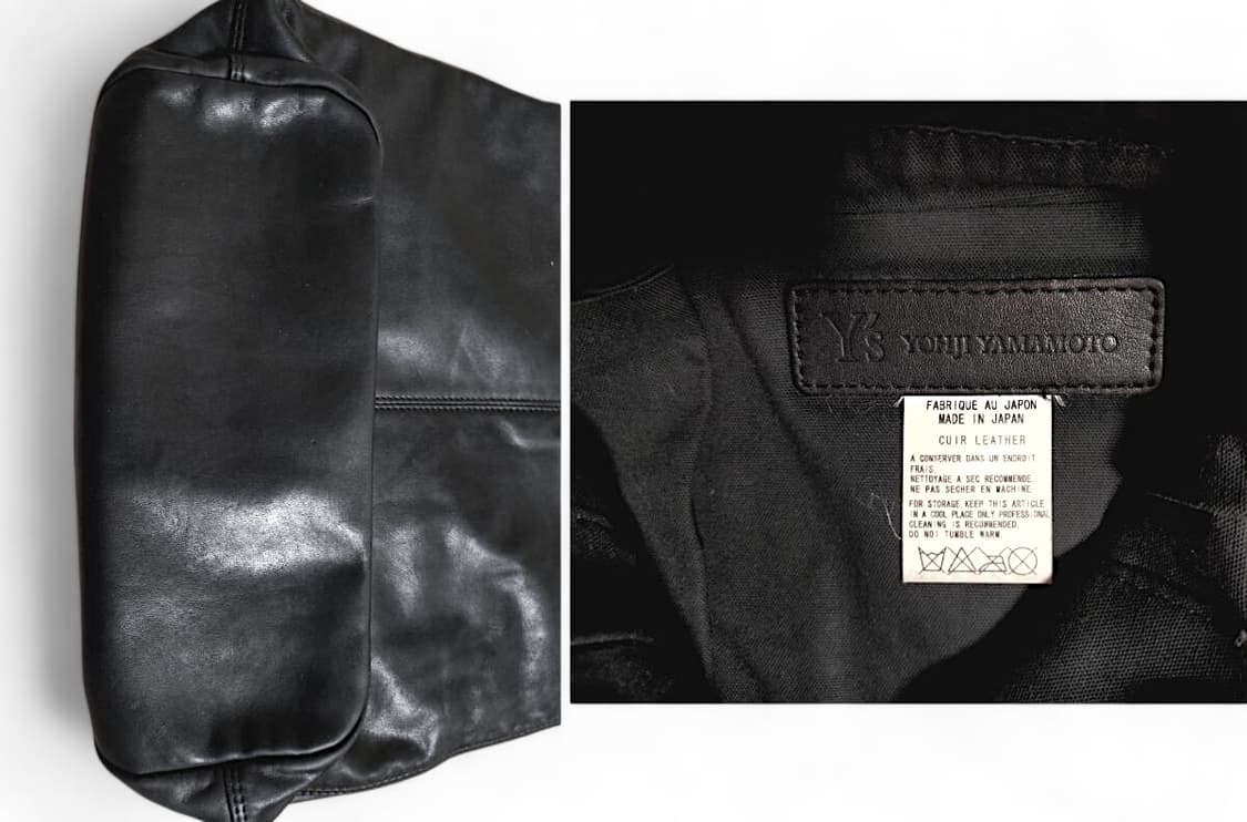 요지 야마모토 와이즈 소가죽 토트백 상품이미지8