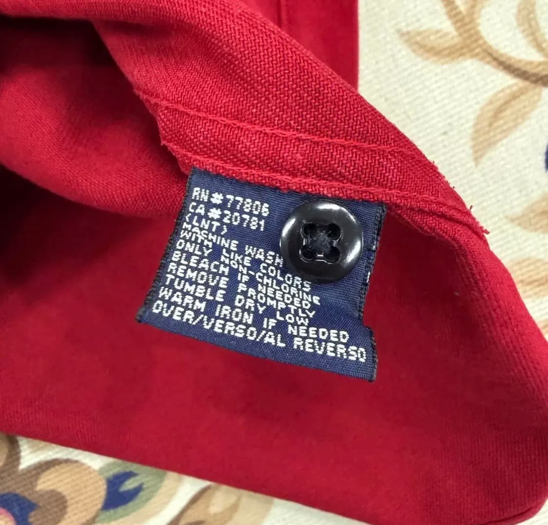 (L)90s타미힐피거 스몰로고 투포켓 카라티셔츠 상품이미지3