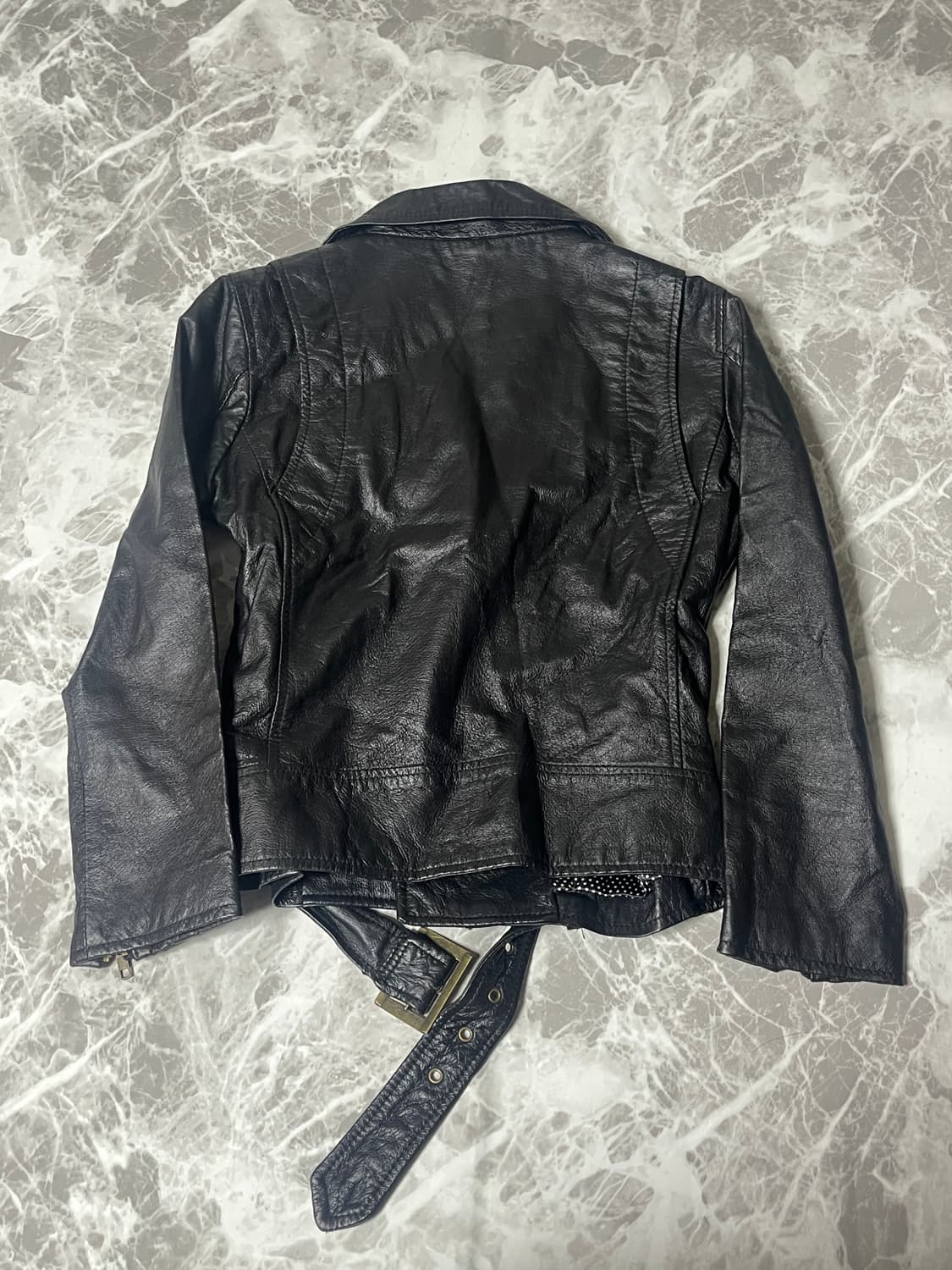 leather rider dot jackt 상품이미지6