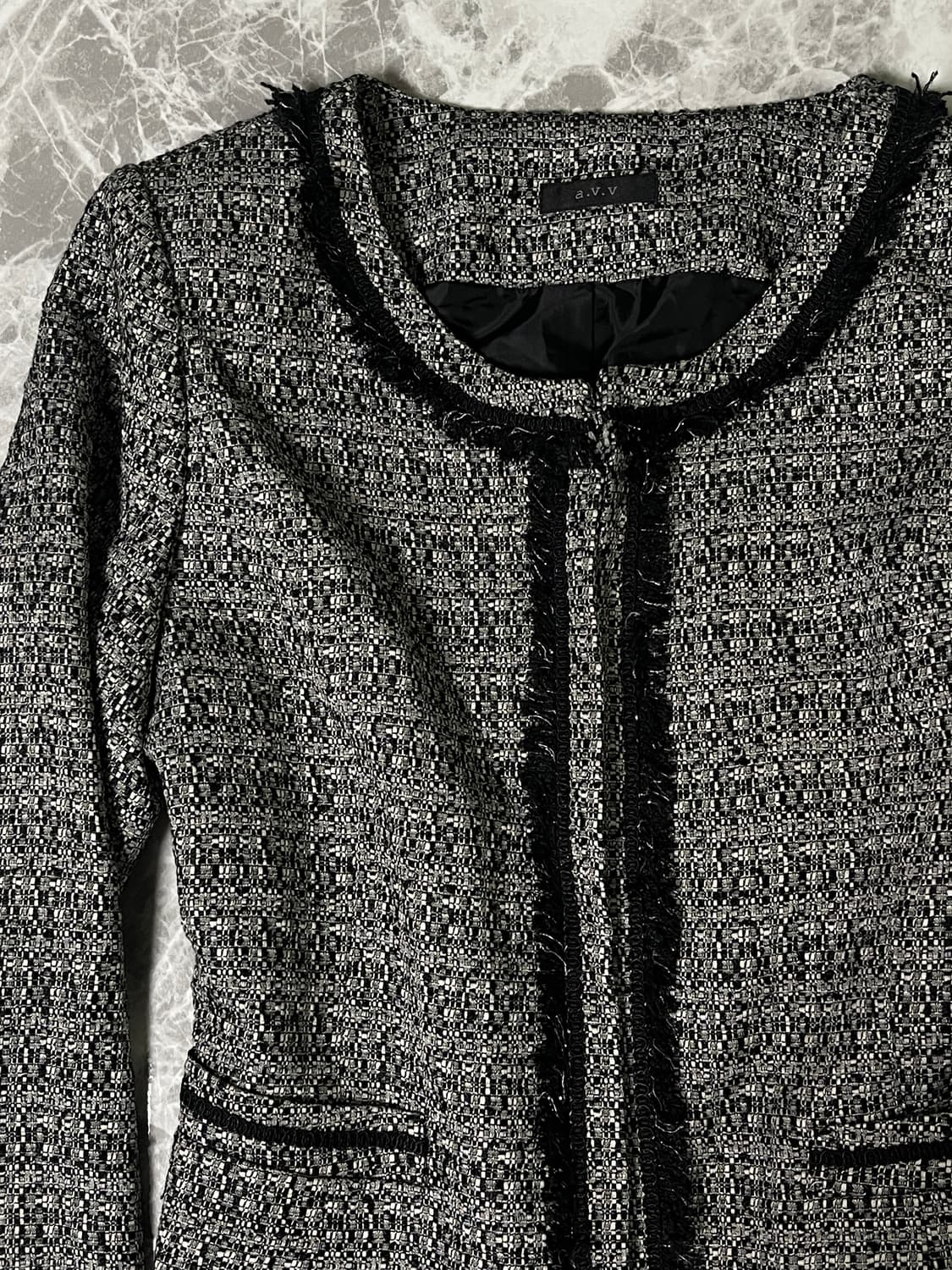 (a.v.v)tweed buckle jacket 상품이미지2