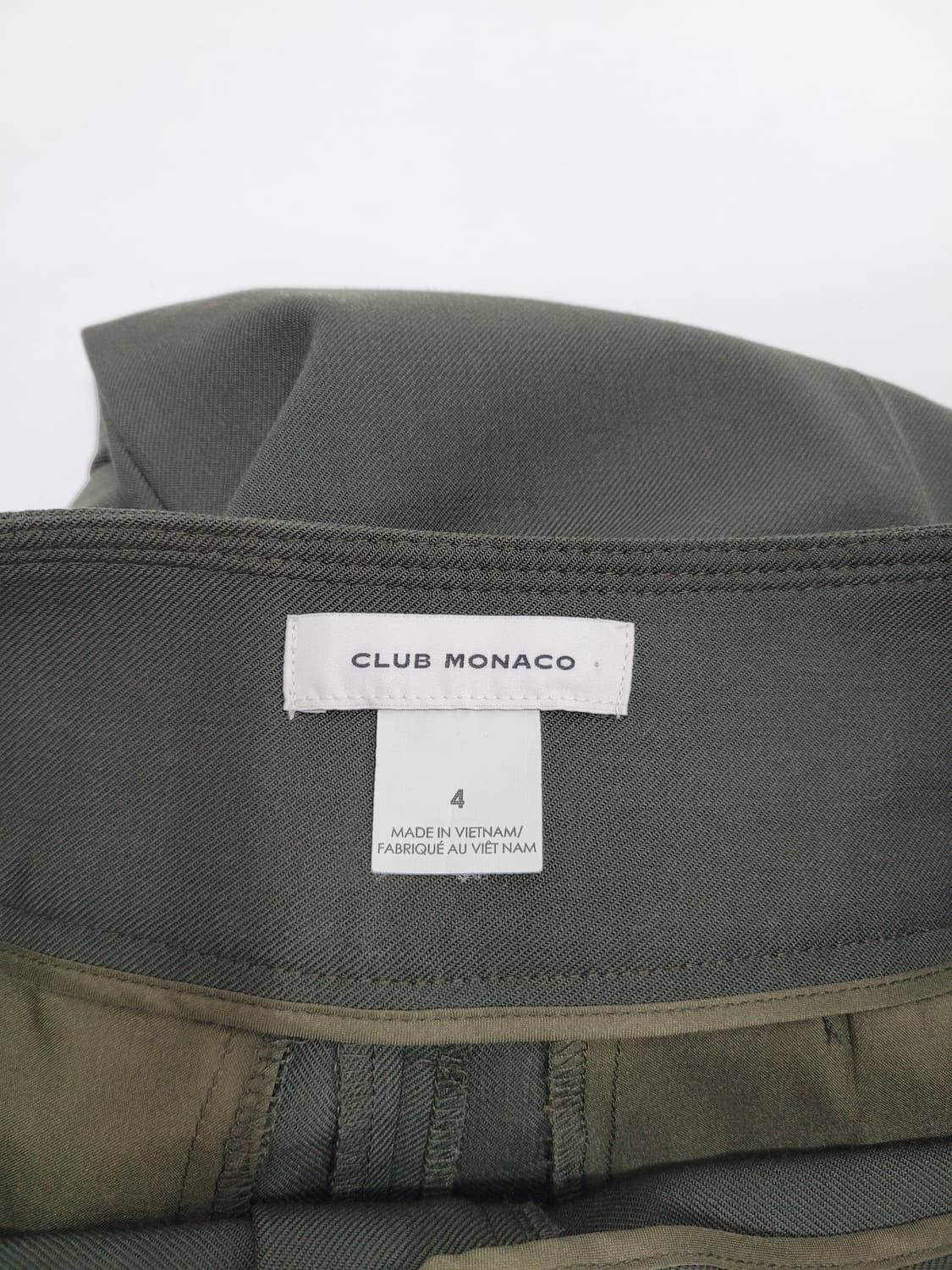 CLUB MONACO 클럽모나코 슬랙스 와이드 팬츠 / 여 67 카키
 상품이미지8