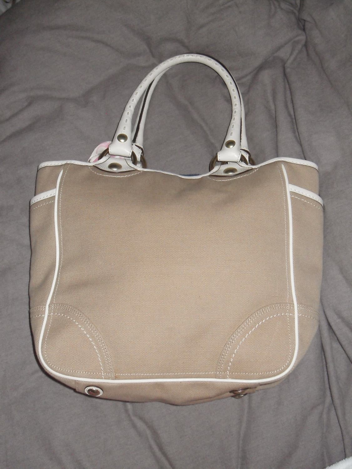 코치 베이지 토트백 coach beige tote bag 상품이미지3