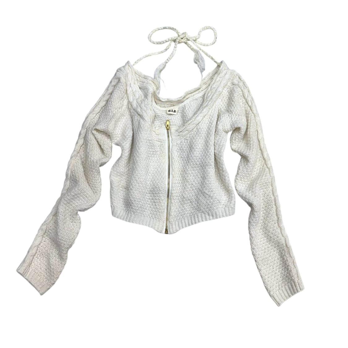 D.i.a knit halter zip-up 상품이미지1