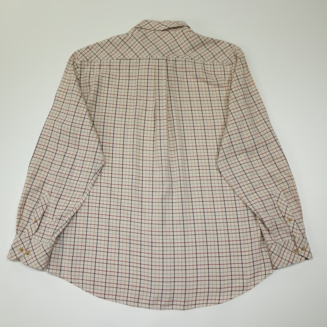 CL533 L 바버 코튼 클래식 체크 버튼다운 베이지 셔츠 남방 상품이미지7