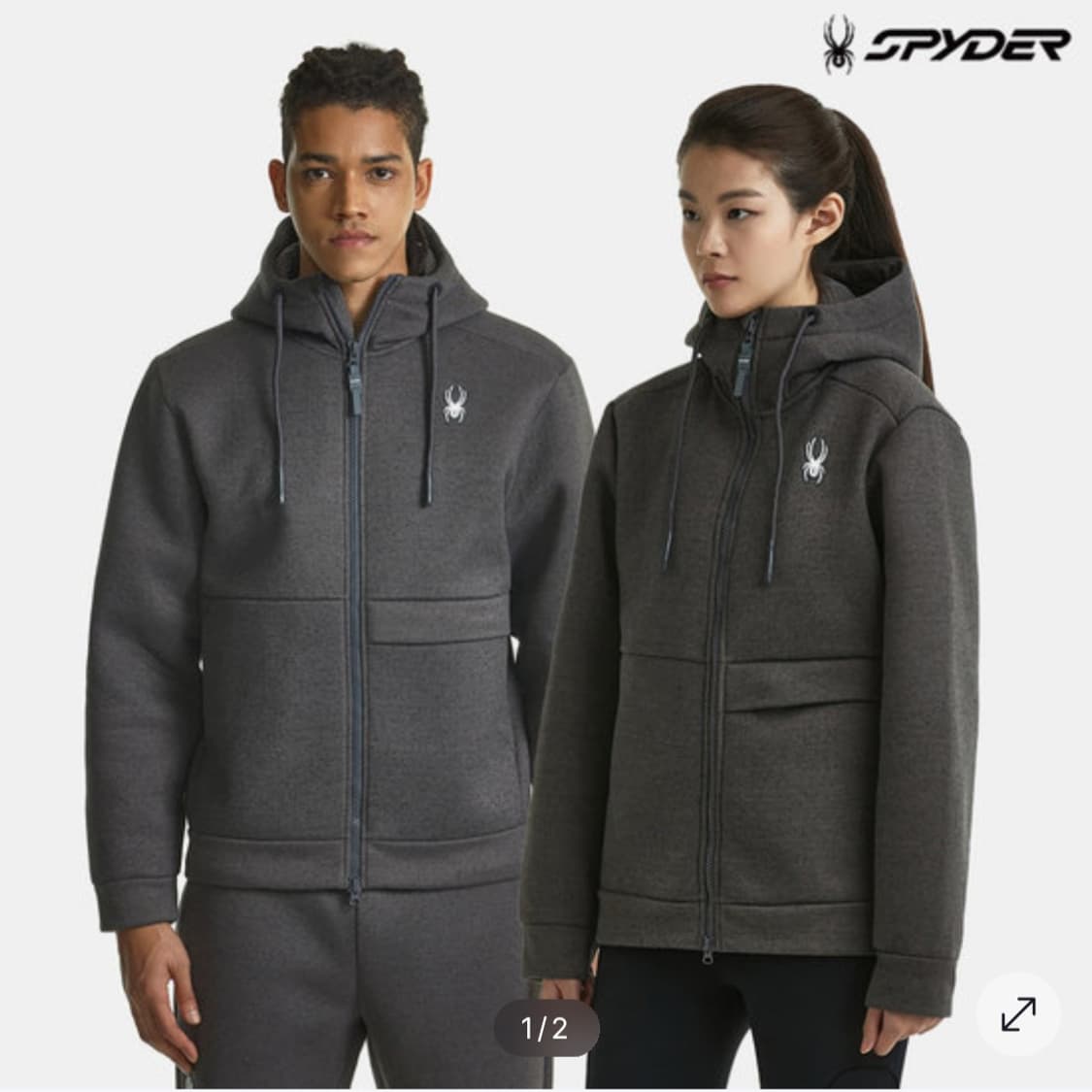 스파이더 후드집업 XXL 남성110 상품이미지9