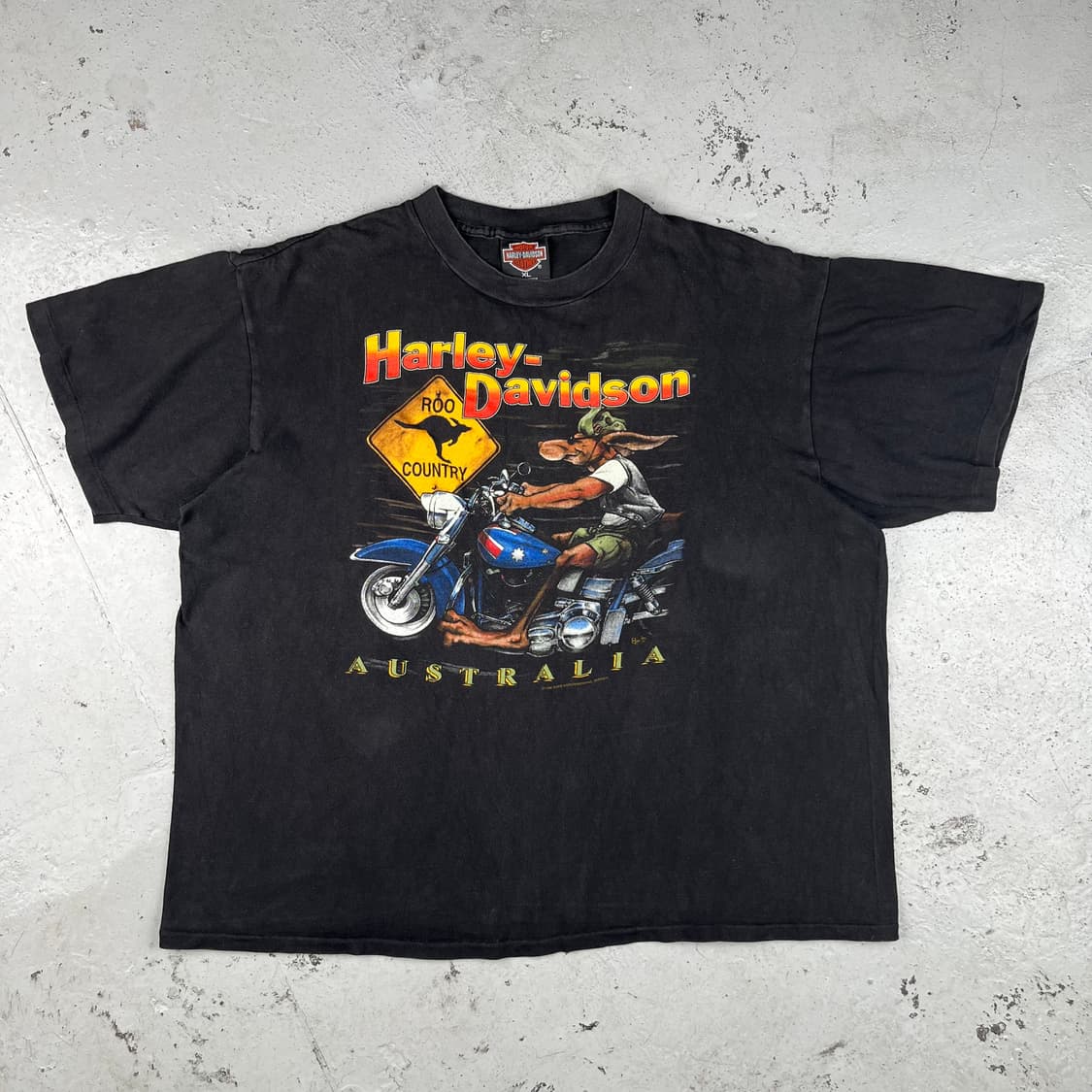 빈티지 할리데이비슨 호주 캥거루 반팔 상품이미지3