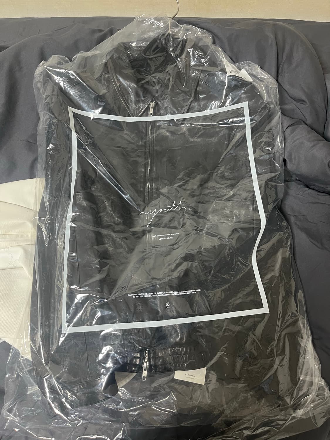 25FW 유스 워시드 레더 블루종 새상품 [S] 상품이미지6